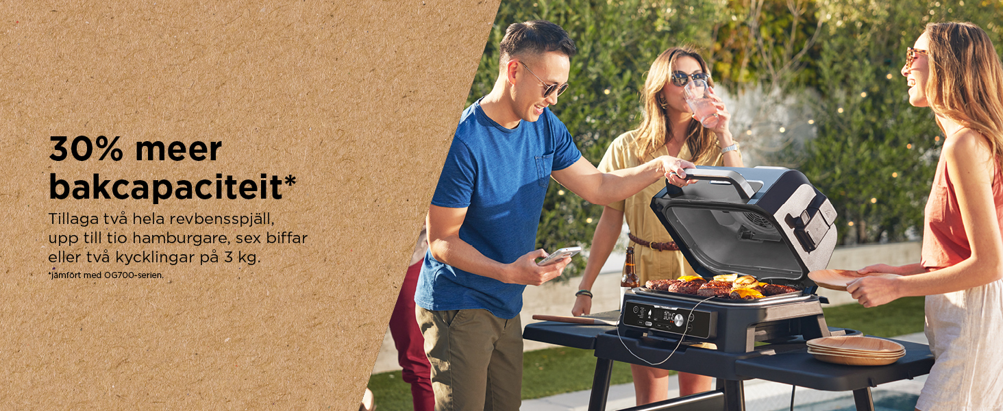Ninja Woodfire Elektrische BBQ Grill OG901