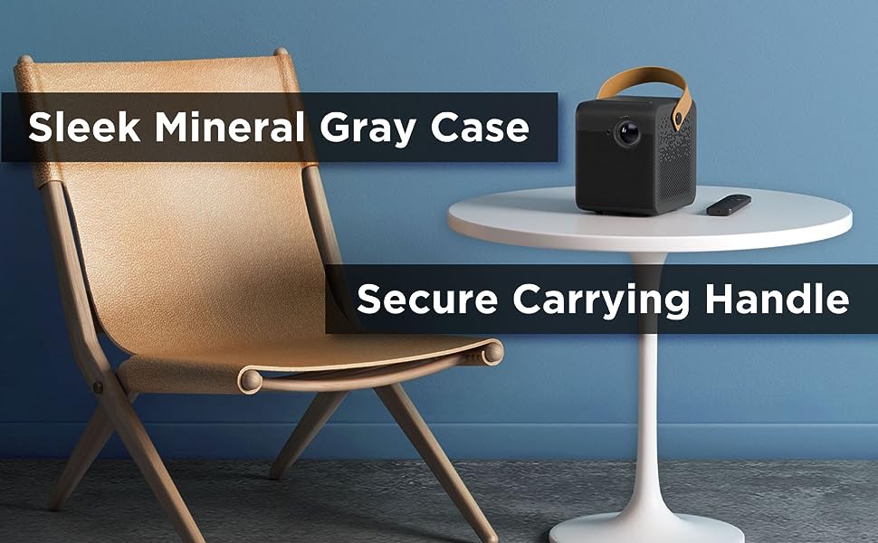 WEMAX Dice Proyector portátil Nativo 1080p, 700 lúmenes ANSI, batería