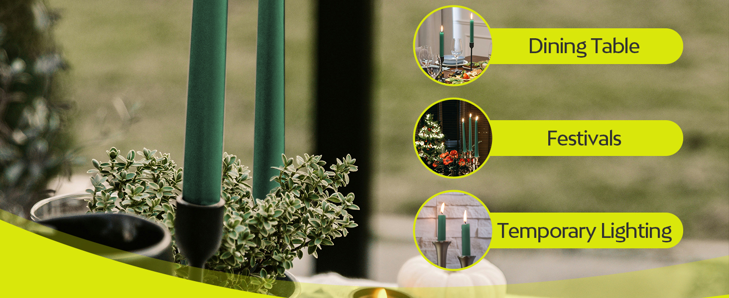 Text shows 'Dining Table' and 'Foothole' with yellow highlight bars. Outdoor garden scene with decorative plants and lighting features.