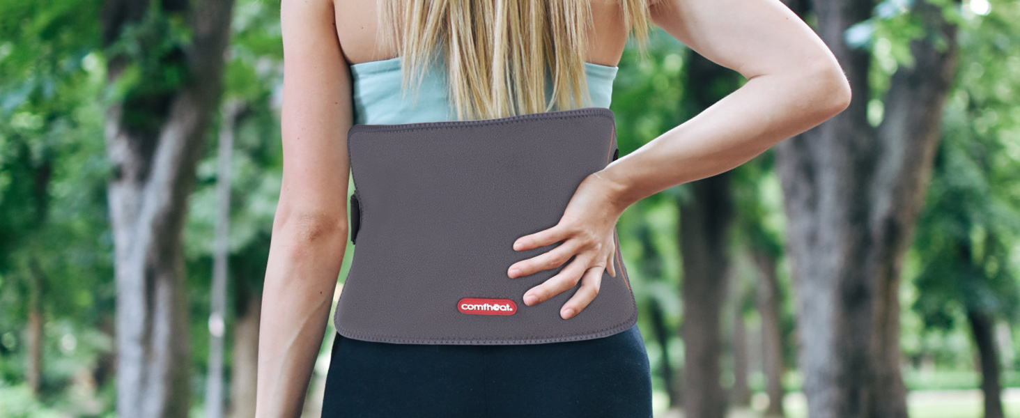 Comfheat Back Heating Pad with Vibration Massage USB Powered Heat Belly