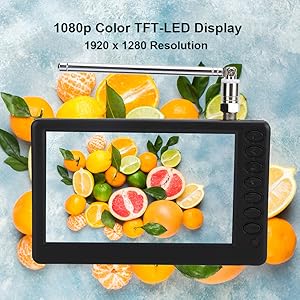 ミニテレビ Amazon.com: 5'' Portable Mini Digital TV, 1080P 2 in 1 with