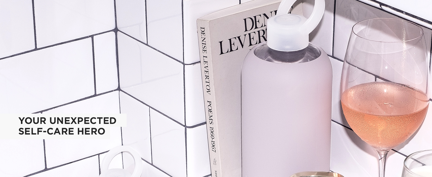 bkr Big Smooth Lala 32oz/1L Glass Water Bottle