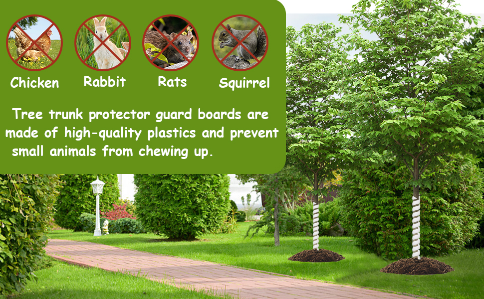 Tree Trunk Protector, 6pack 15.7in Tree Guard, Sapling