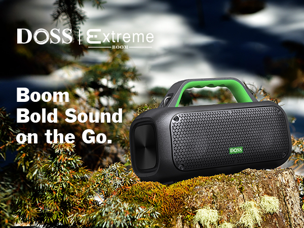 DOSS ExtremeBoom Pro Bluetoot hスピーカーグリーン DOSS Extreme Boom Proワイヤレス ポータブルIPX6防水