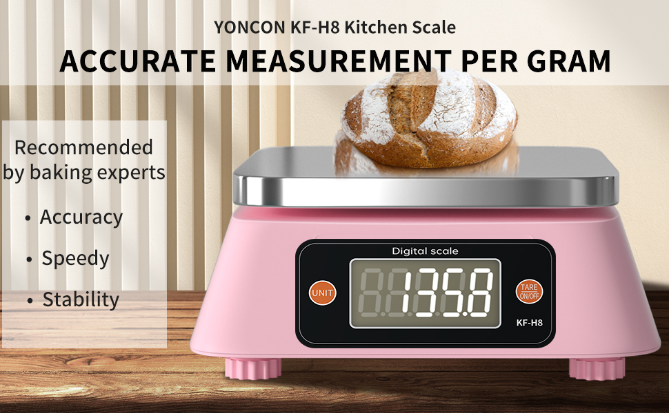 Kitchen Scales Digital Weight Grams and Ounces, YONCON KF