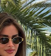 YouthMall Trendy Oval Sunglasses for Women Men Retro Metal Oval Sun Glasses 90s Vintage Shades