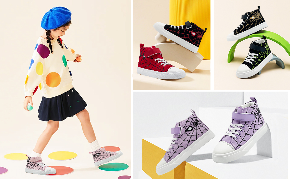 Kids High Top Canvas Sneakers