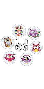 owl diamond painting coasters