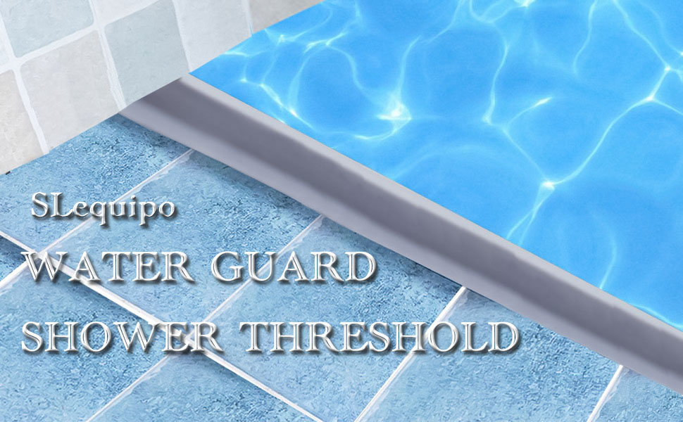Collapsible Shower Water Guard 75 Inch Water Splash Guard Water Dam Barrier Shower Threshold for
