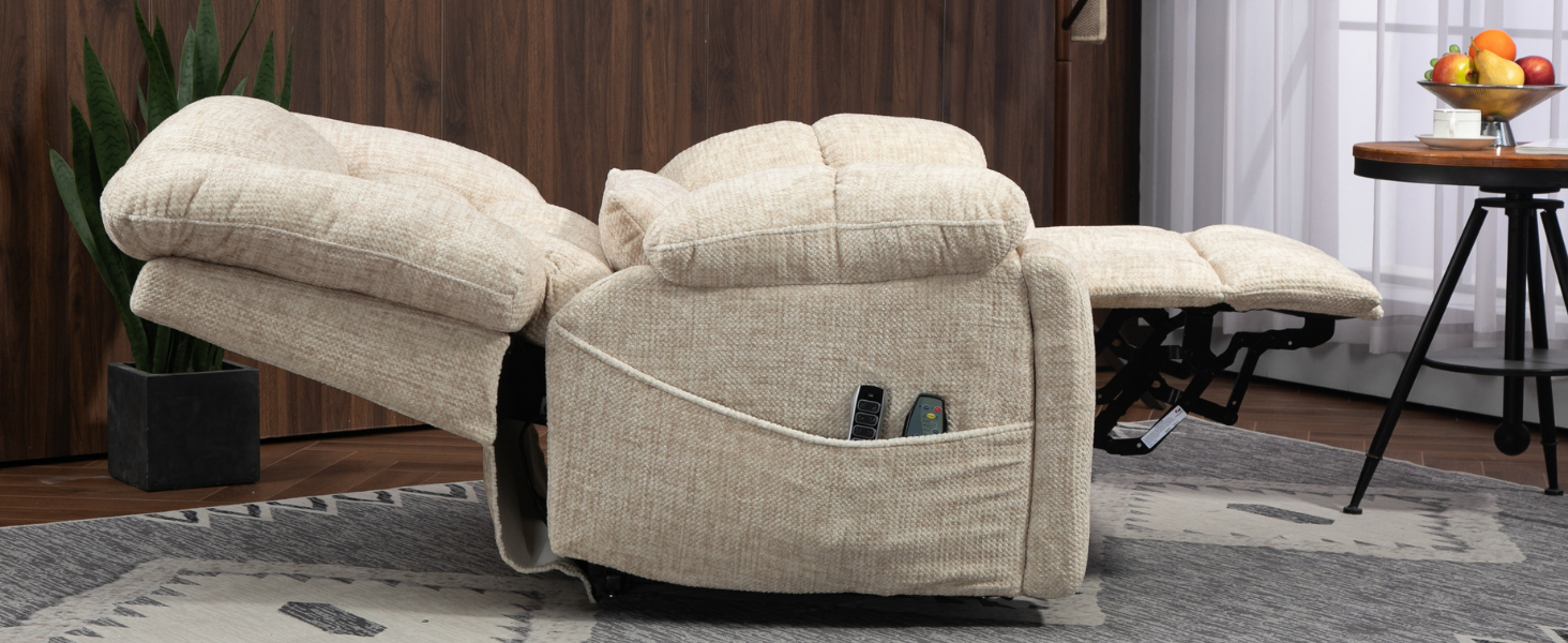 4-Motor Lay Flat Power Lift Recliner