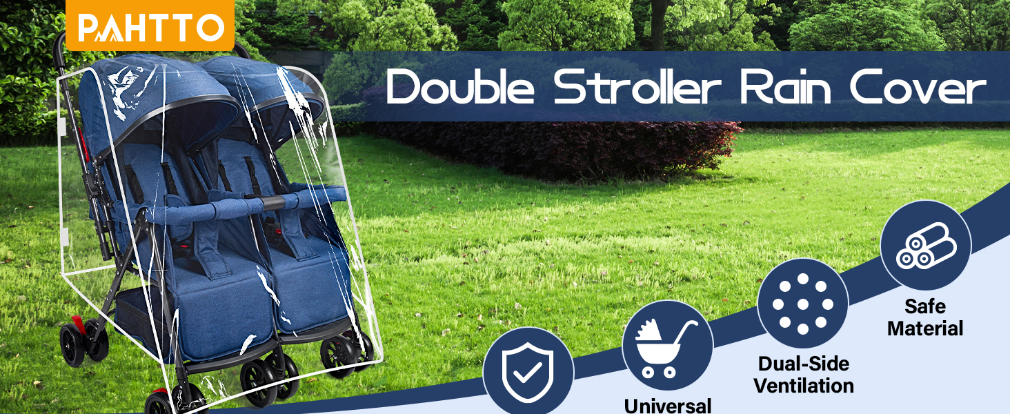 double stroller rain cover