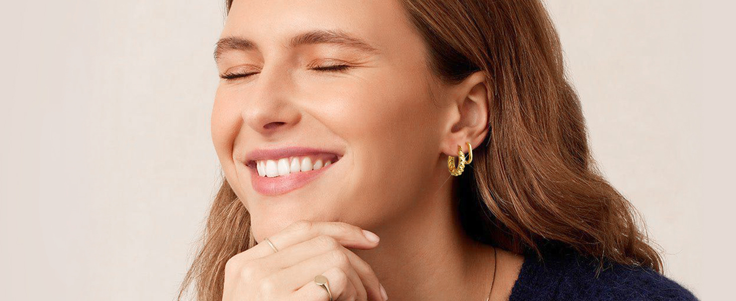 small gold earrings