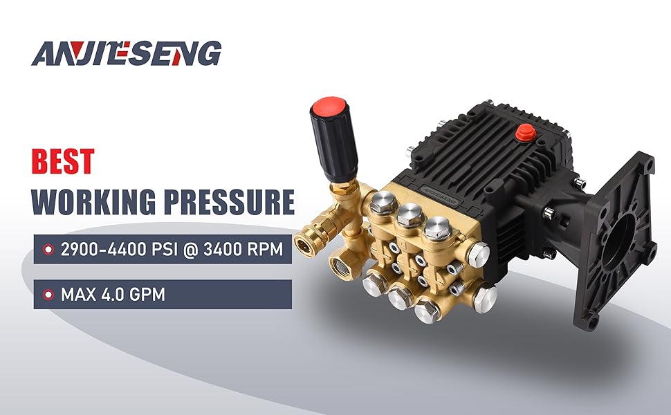 Amazon.com : ANJIESENG Pressure Washer Pump 4400 PSI