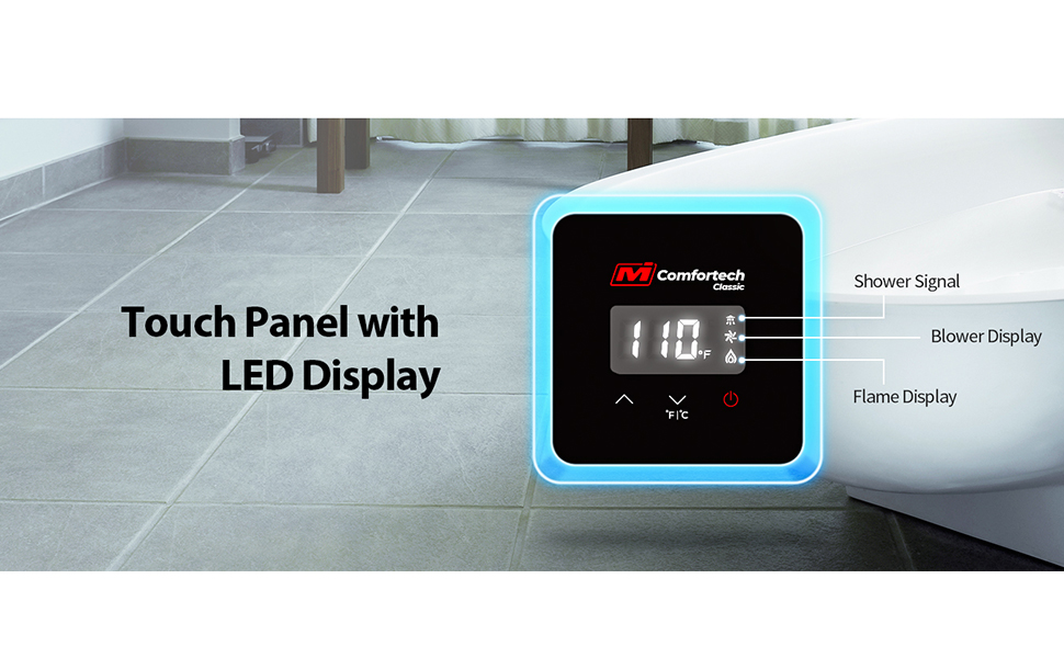 Propane Gas Tankless Water Heater MIZUDO 3.6 GPM, 80,000 BTU Indoor