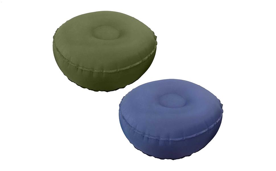 Meditation Mat - Inflatable Foot Rest Pillow Floor Cushion | Portable ...