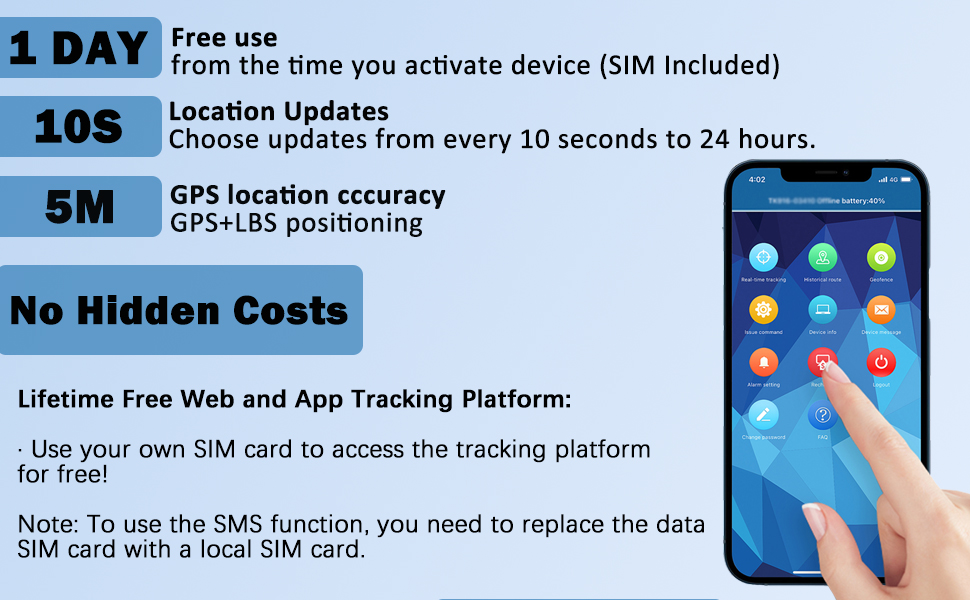 gps tracker car gps para carros localizador rastreador long battery life real-time tracking device
