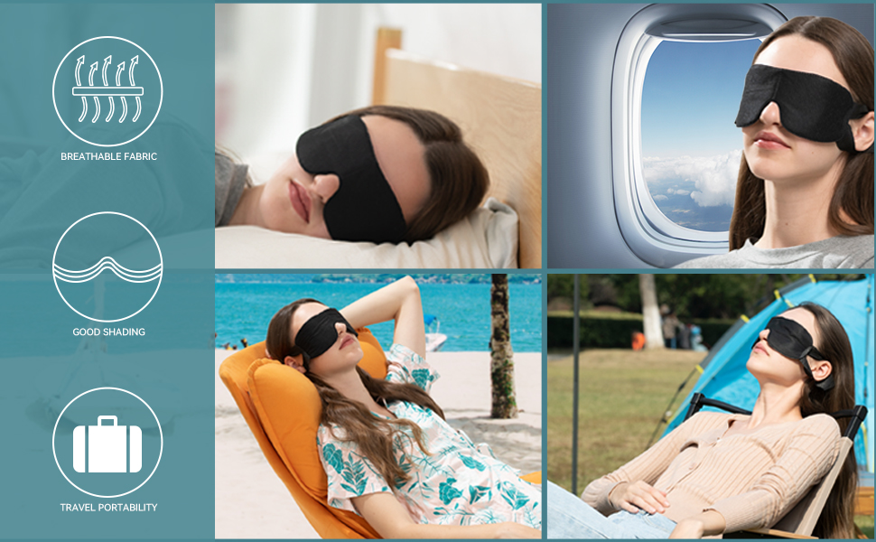CROUVM Disposable Sleep Eye Mask