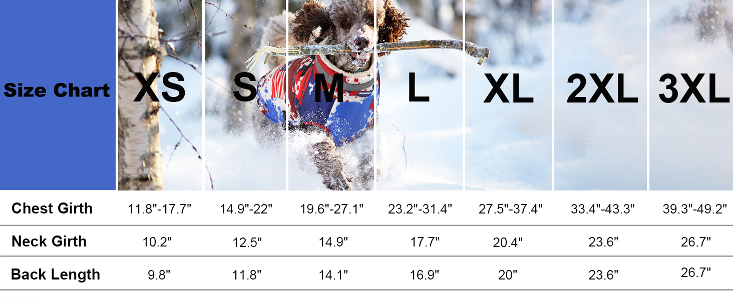 Dogcheer Dog Winter Coat, American Flag Dog Jacket with