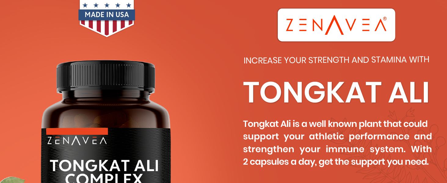 Zenavea Tongkat Ali for Men Longjack TongkatAli, 1000 mg per Serving (2001