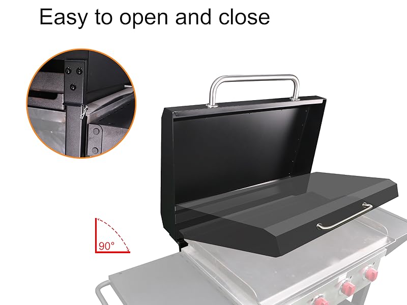 Utheer Hinged Lid for Camp Chef FTG600 Griddle, Hard Cover