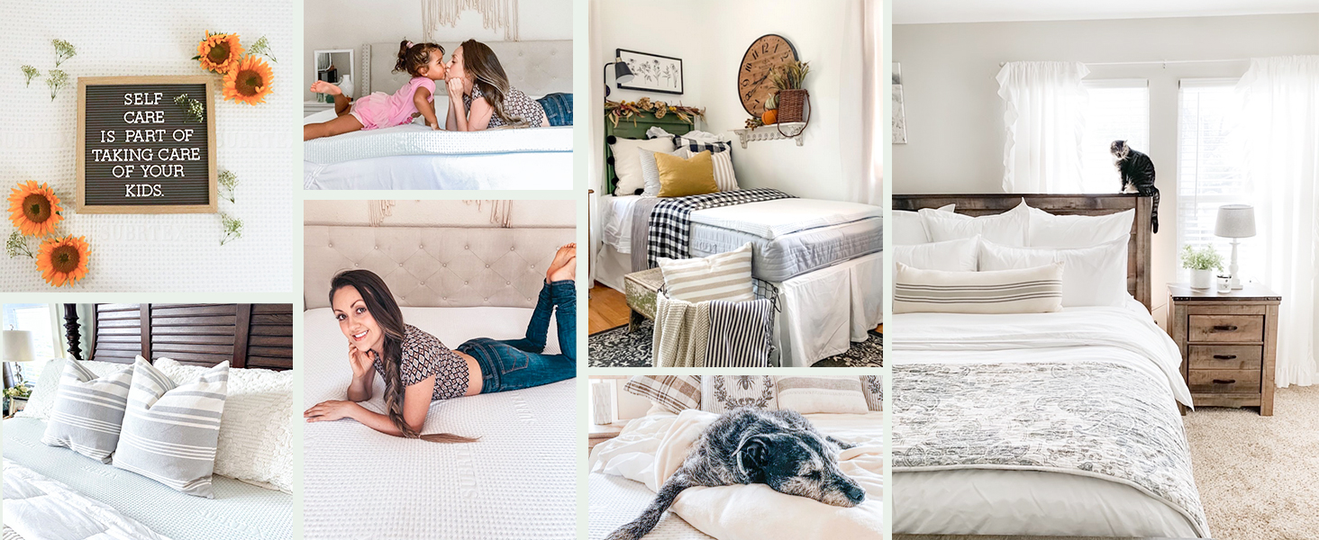 Gel Memory Foam Mattress topper