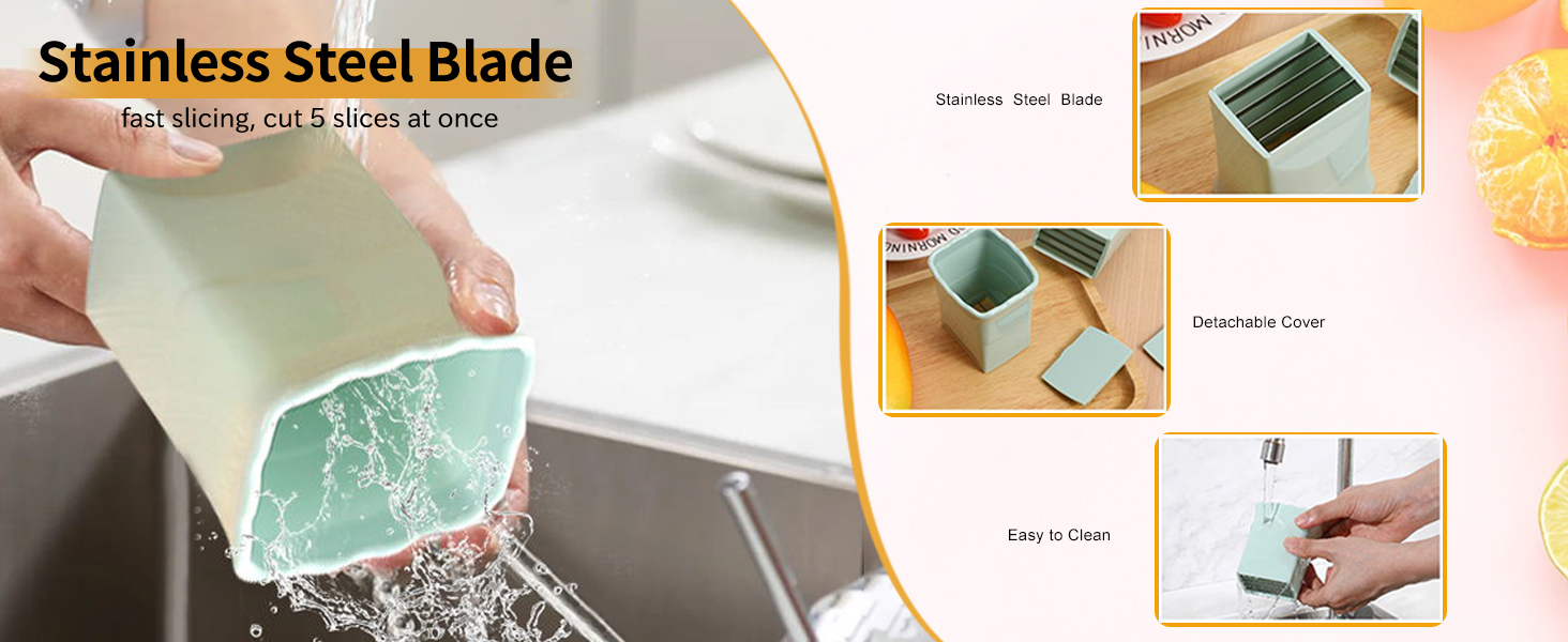 3PCS Stainless Steel Multifunctional Fruit Slicer