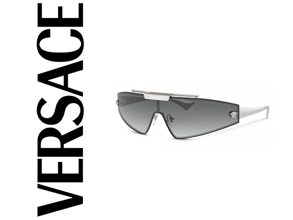 Amazon.com: Versace VE2265 100011 44MM Silver/Grey Gradient