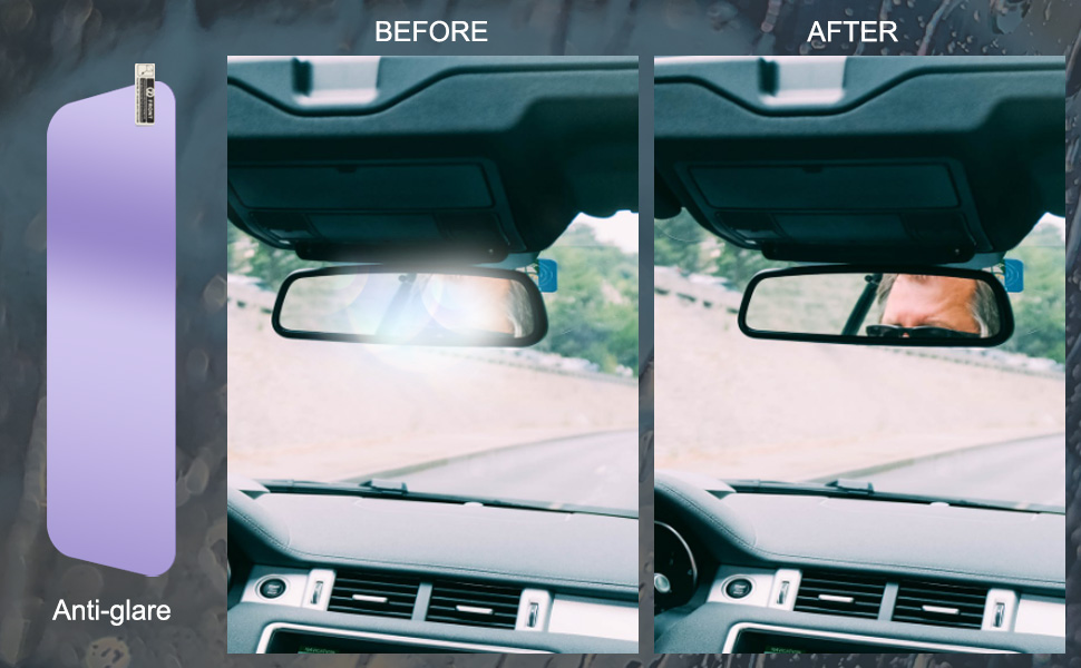 13 PCS Car Rearview Mirror Film,Waterproof Rainproof Side Window Film