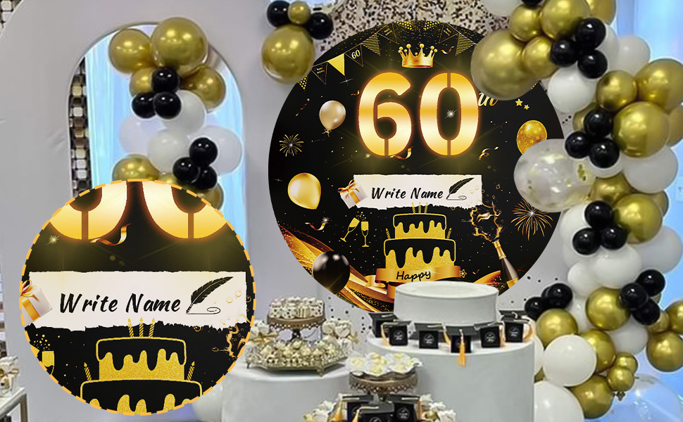 Happy 60th Birthday Light up Sign Party Decorations for Men