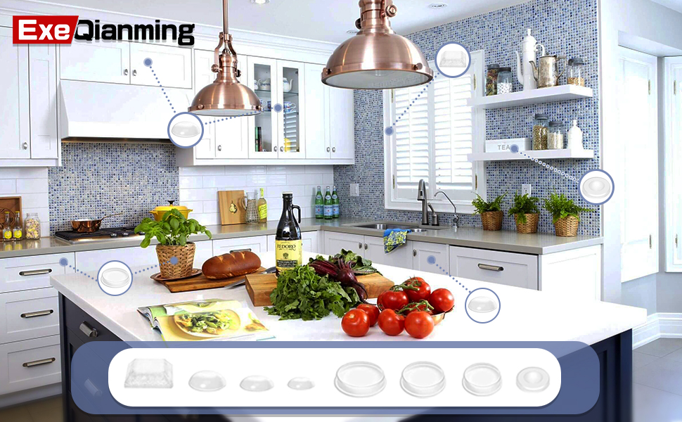 Door Bumper, Rubber Feet, 316 Pcs Rubber Bumpers Pads