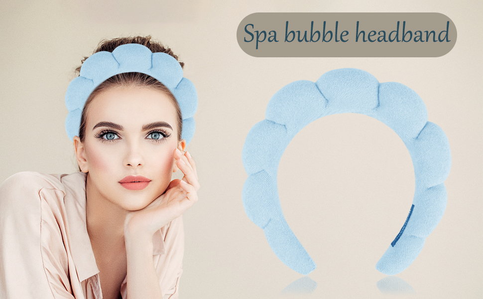 Spa Makeup Headband for Washing Face, Sponge Skincare Face