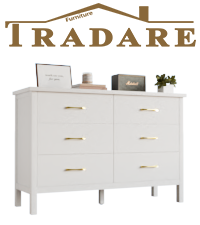 ガーリー 洋書 金 インテリア 限定値下げ Amazon.com: White Dresser for Bedroom, 6 Drawer Wood Dresser