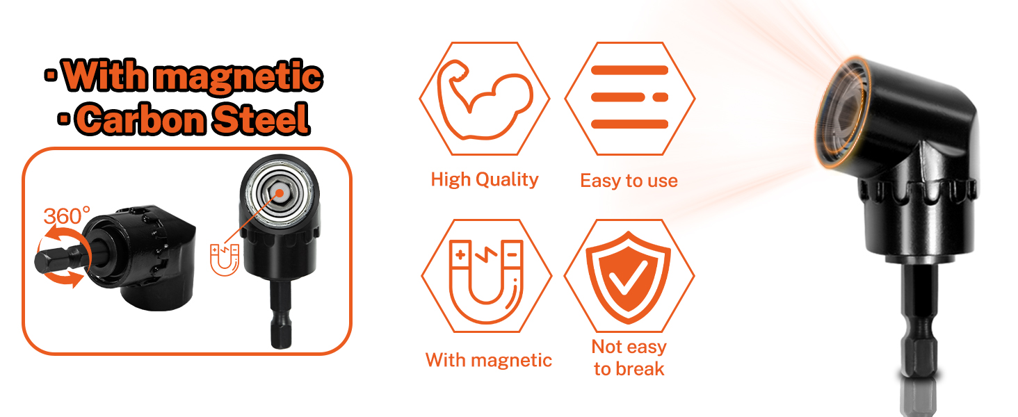 105 Degree Right Angle Short Drill Extension