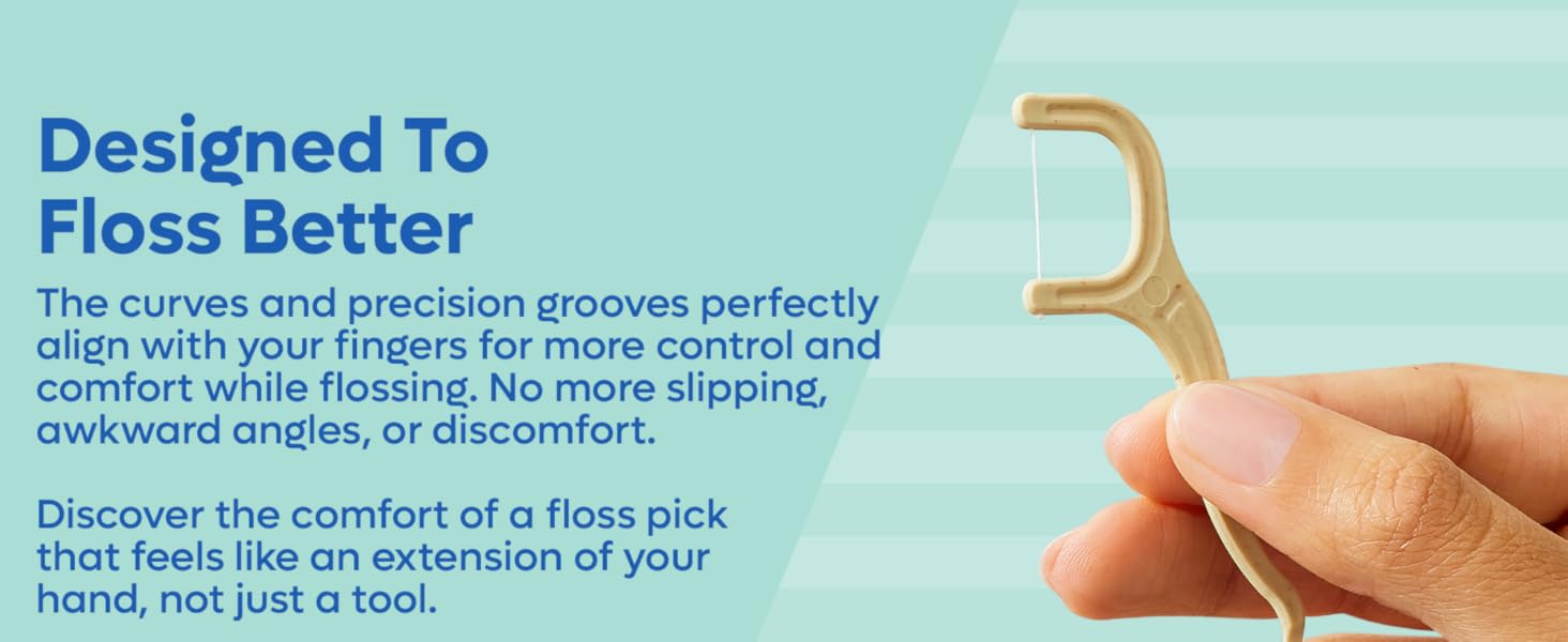  floss, natural teeth flossers, dental picks, sustainable oral hygiene