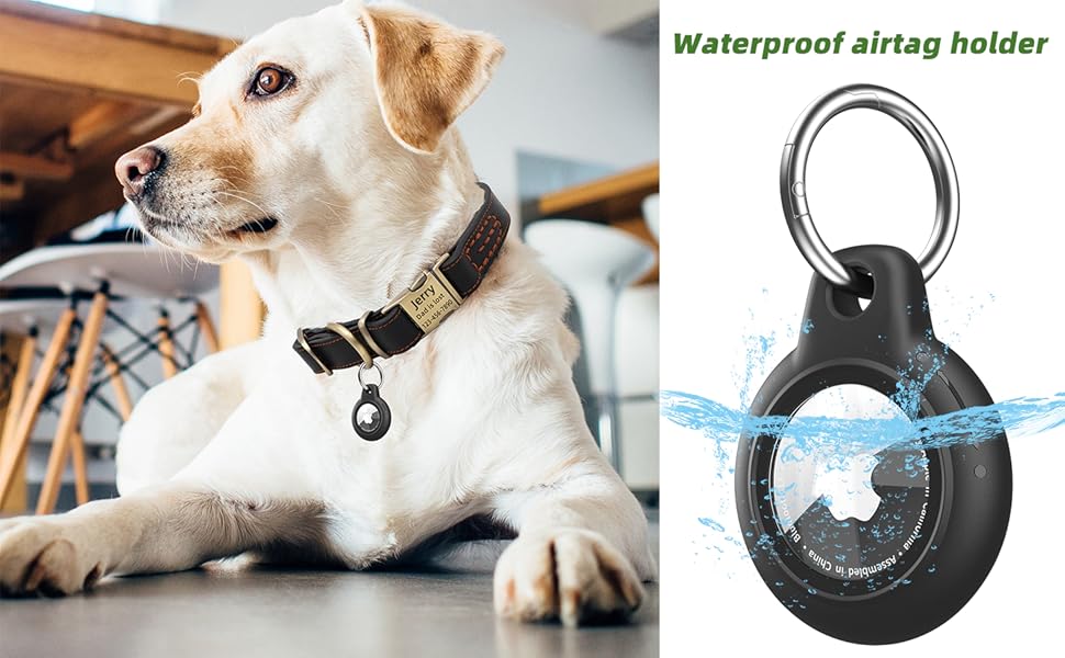YOUYIXUN Personalized Leather Dog Collar with Waterproof