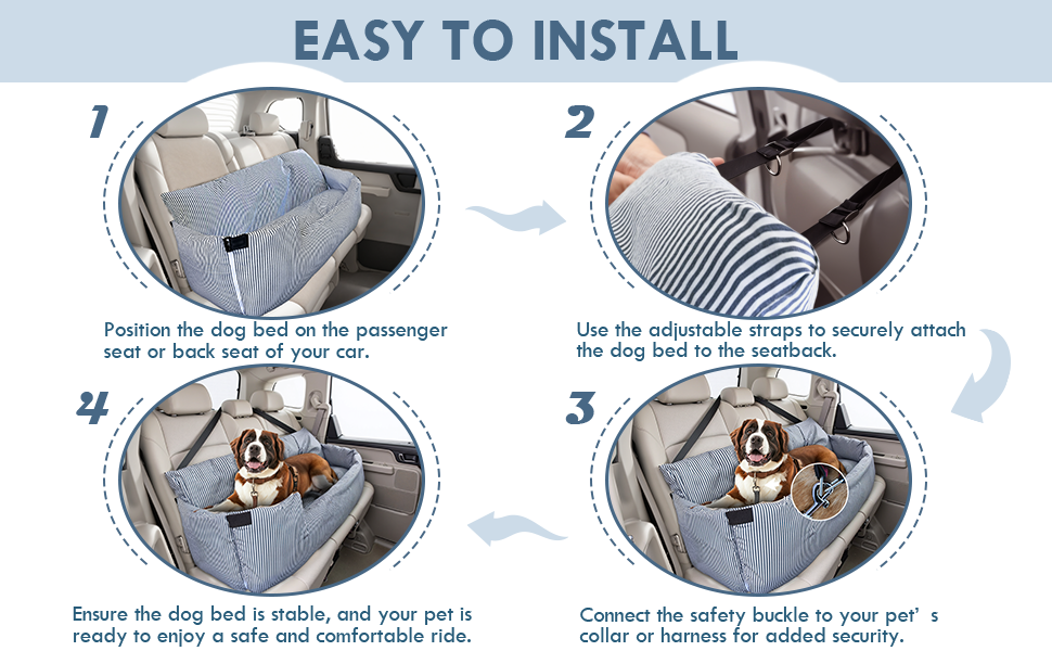 Easy to install dog booster