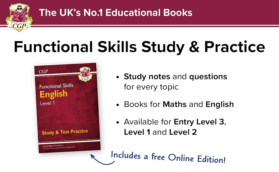Functional Skills Maths Level 1 - Study & Test Practice (CGP Functional ...