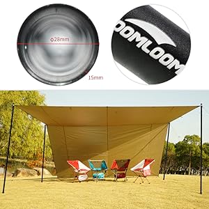 Soomloomアルミポール テント・タープ設営用 4節連結 2セット Amazon | Soomloomアルミポール テント・タープ設営用 直経28mm