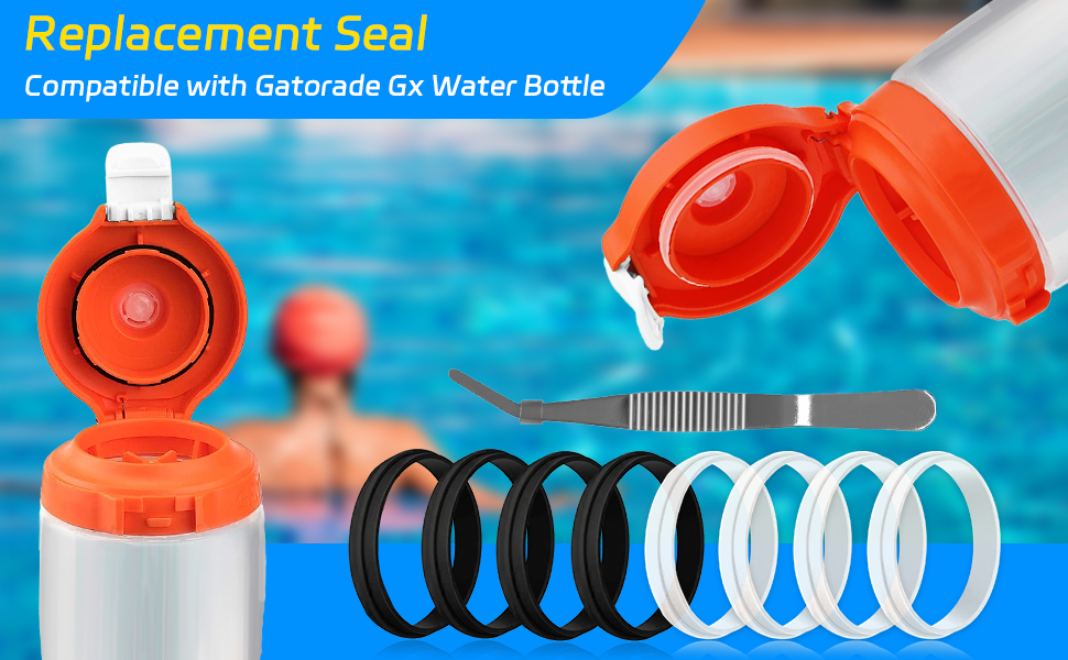 Replacement Gasket Compatible with Gatorade Water Bottle (8