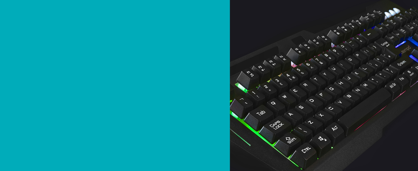 EE6419STKUK7V2 Intempo LED Gaming Keyboard Optical Mouse
