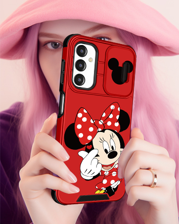 Qerrassa for Samsung A15 Phone Case - Compatible with Magsafe Ring Holder & Camera Cover Cute Cartoon for Samsung Galaxy A15 Phone Case for Women Kawaii Funny Shockproof for Samsung A15 Case, Maliao 18 4