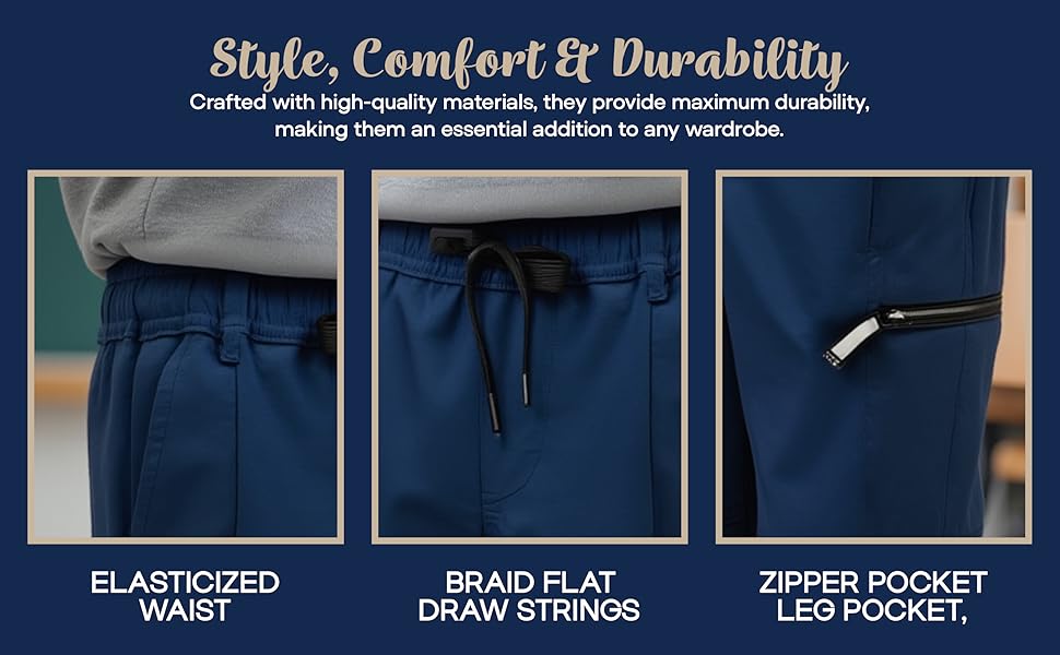 Boy's Cargo Joggers Pants Youth Quick Dry Hiking Lightweight Pants for Sports Outdoor with Zipper