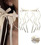 2PCS Hair Bows Clips for Women-Long Velvet Bow Hair Ribbons Barrette Snap Bow Hair Clip-Hair Acce...