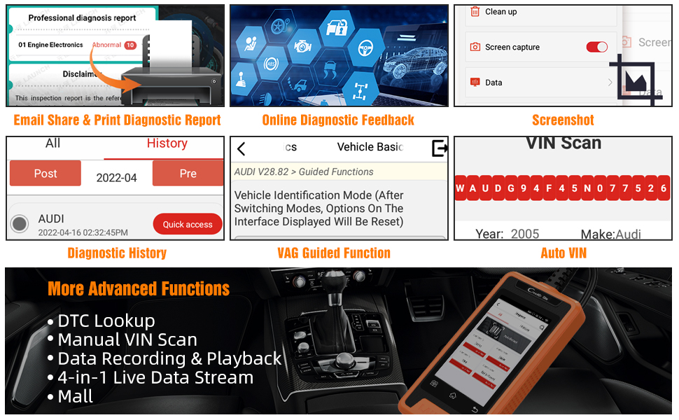 launch creader elite code reader for audi