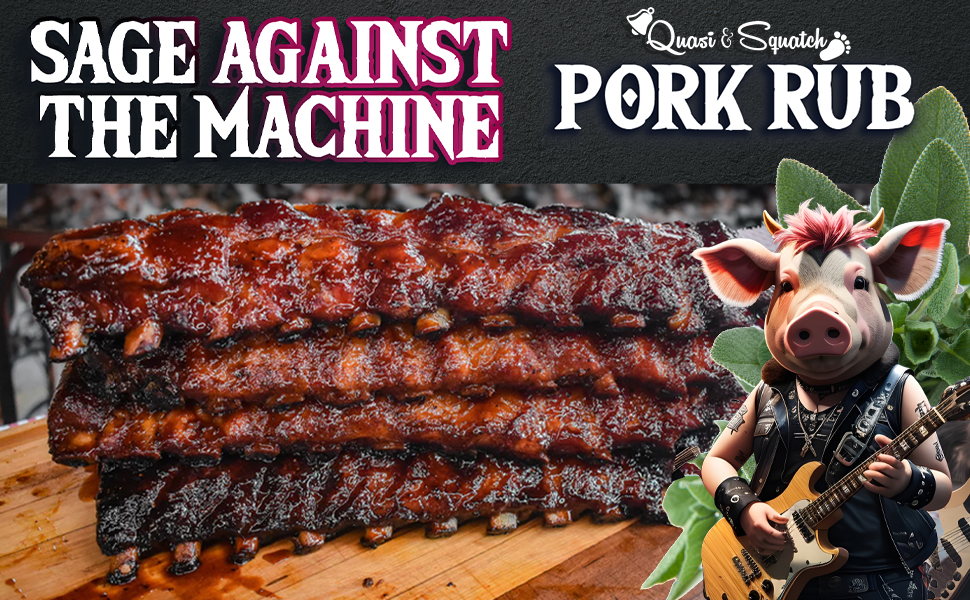 BBQ Rub for Chicken by Quasi & Squatch - Sage Against The Machine (Lemon Pepper & Sage) Barbecue