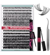FADVAN Volume Lash Clusters Kit 280pcs DIY Eyelash Extension Kit D-curl Cluster Eyelash Extension...