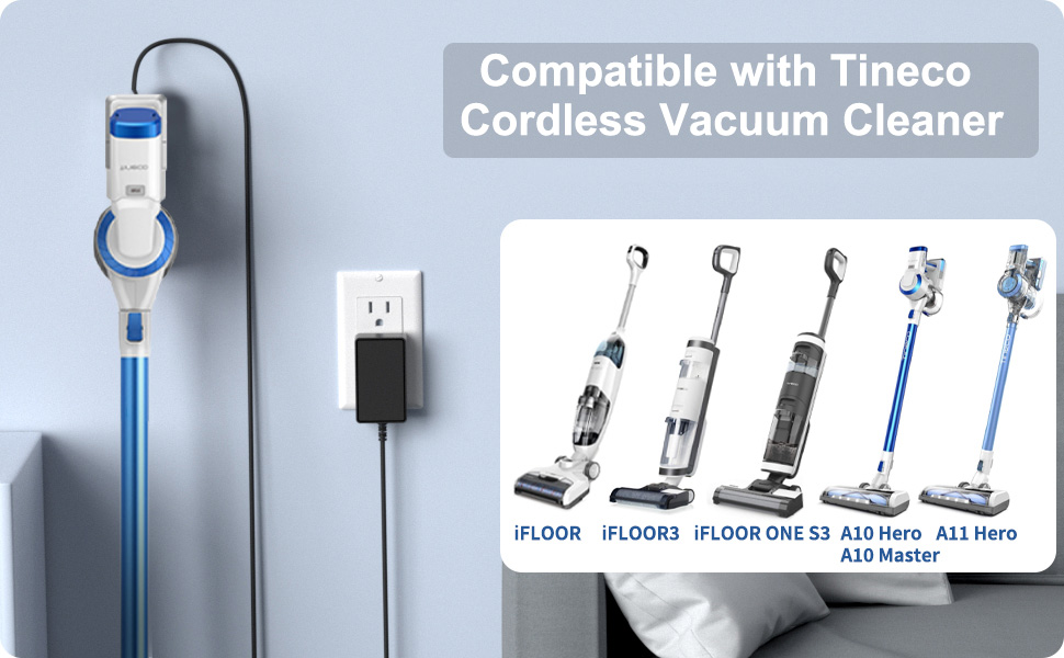 for TINECO Vacuum Cleaner Charger Compatible with TINECO