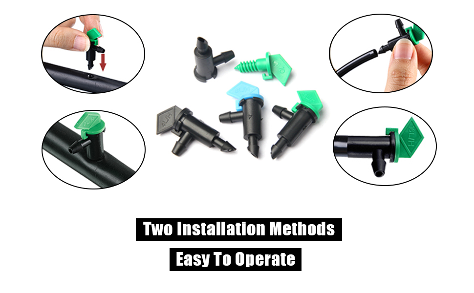 Kalolary 90 Pieces Drip Emitter, 3 Colors Garden Flag