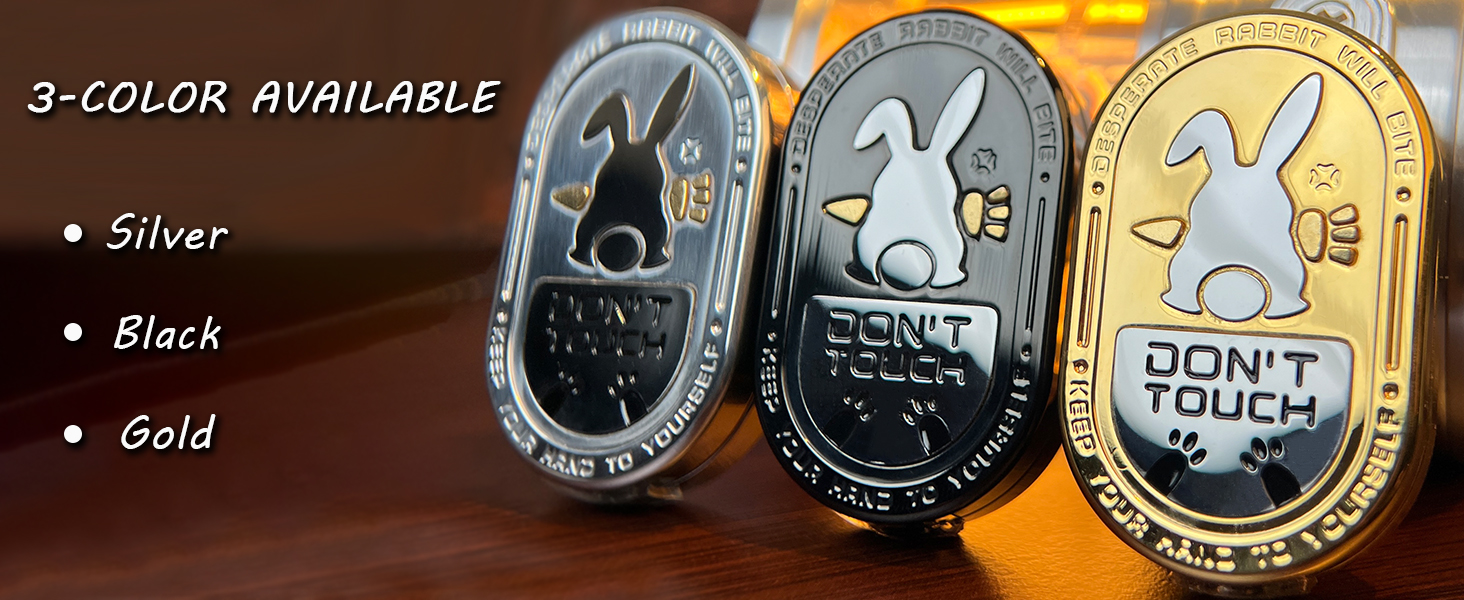 HIDEDC Rabbit Fidget Slider, Dinging Fidget Toys Adults