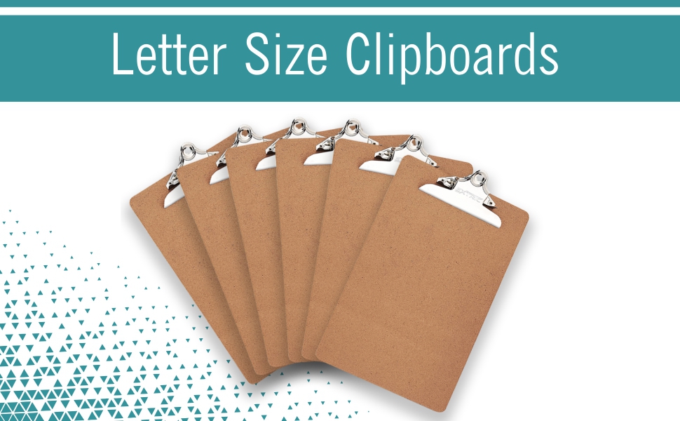 6 Clipboards, Standard A4 Letter Size Clipboard, 9" x 12.5" Clipboard, Clip Boards